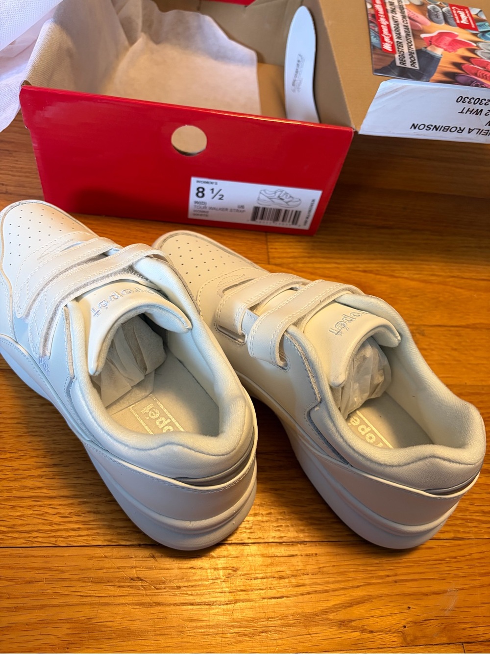 Propet White Walker Strap Women’s Comfort Shoe
